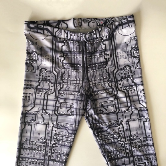 NWOT, Circuit Board Printed Design Leggings by Yizzam - Picture 14 of 14